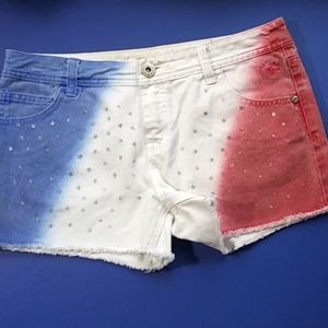 Justice Jeans,red/white/blue & silver star…